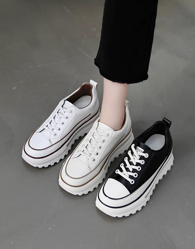 [소가죽] 베스트 라인 스니커즈 5cm (118Z14)