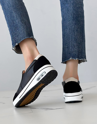 [소가죽] 쿠션부자 슬립온 4cm (828X3)